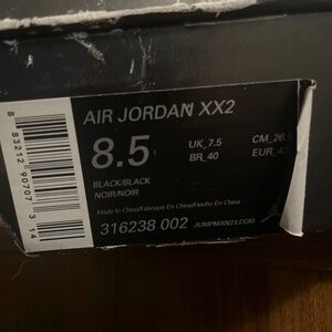 Air jordan xx2 8.5